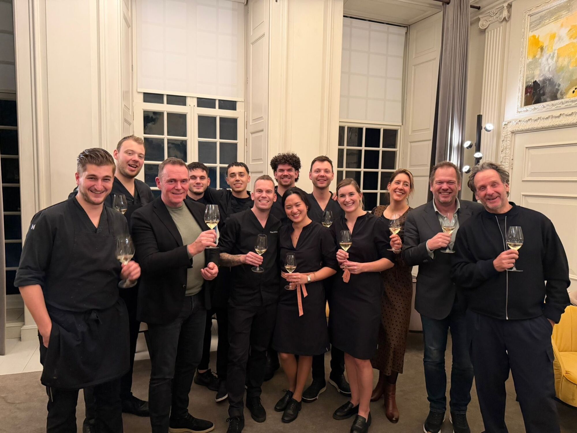 Teamfoto restaurant kasteel Heemstede Meesterproef Ollie Schuiling